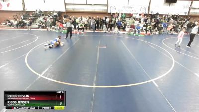 64 lbs Cons. Round 4 - Riggs Jensen, Gunnison Valley vs Ryder Devlin, Shootbox Wrestling Club