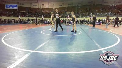 92 lbs Consi Of 4 - Cash Howard, Coweta Tiger Wrestling vs Cael Leslie, Open Mats