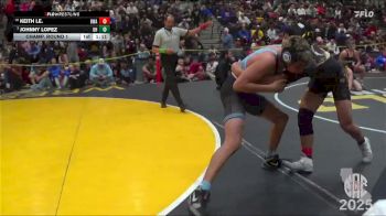 122 lbs Champ. Round 1 - Johnny Lopez, Dark Horse vs Keith Le., Belmont Wrestling Academy