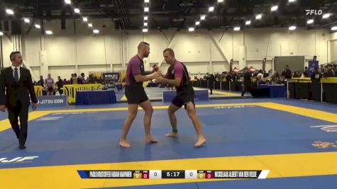 Nickolaas Albert Van Der Velde vs Paolo Kristoffer Fabian Haapanen 2024 World IBJJF Jiu-Jitsu No-Gi Championship