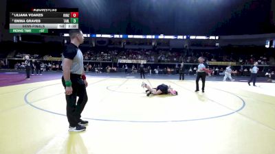 103 lbs Semifinal - Liliana Voakes, Ottawa University - Arizona vs Emma Graves, Tarleton State