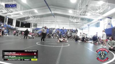 115 lbs Placement (4 Team) - Waylon Fry, Potentially Dangerous vs Dax Folsom, OpenMats Wrestling Club