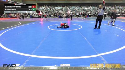 43 lbs Round Of 16 - Gabriel Gutierrez, Salem Elite Mat Club vs Kyrie Ewing, Nashville Catholic Wrestling