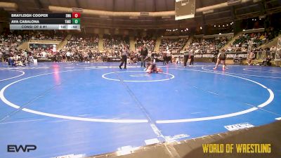 110 lbs Consi Of 8 #1 - BRAYLEIGH COOPER, Shelton Wrestling Academy vs Ava Cabalona, Takedown City Wrestling Club