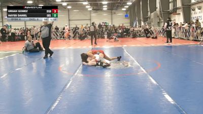 84 lbs Round 1 (9am Saturday) - Hayes Daniel, Oklahoma Elite vs Urijah Gomez, Backyard Brawlers