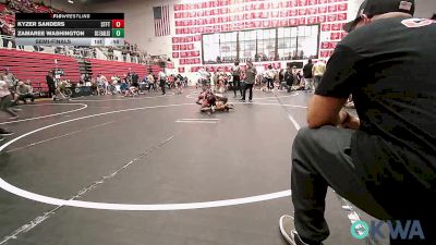 76 lbs Semifinal - Kyzer Sanders, Standfast vs Zamaree Washington, Del City Little League Wrestling