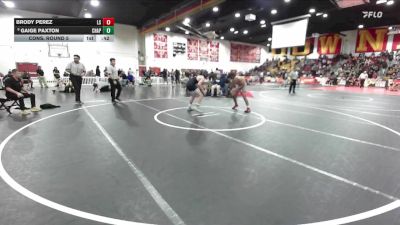 132 lbs Cons. Round 5 - Brody Perez, La Serna vs Gaige Paxton, Chaparral