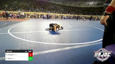 58 lbs Round Of 16 - Noah Sladek, TEAM CONQUER vs Gabriel Allen, Ponca City Wildcat Wrestling