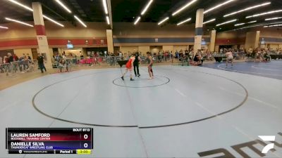 112 lbs Round 3 - Lauren Samford, Rockwall Training Center vs Danielle Silva, Thundercat Wrestling Club