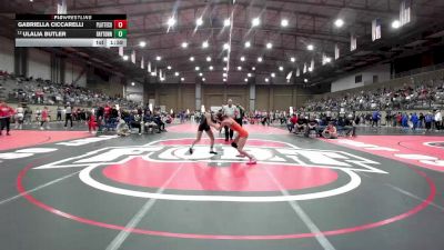 120 lbs Champ. Round 2 - Gabriella Ciccarelli, Platte County vs Ulalia Butler, Raytown