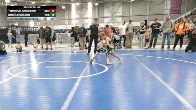 56 lbs Quarters - Hudson Anderson, Roseburg Mat Club /Umpqua Valley Wrestling Associaction vs Lincoln McLeod, Team Real Life Wrestling