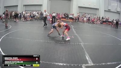 75 lbs Semis (4 Team) - Bristol Pope, Takedown Elite Silver vs Gideon Batchelor, Untouchables