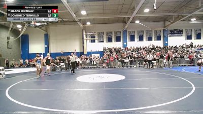 157 lbs Round Of 32 - Mason Hinshaw, Marblehead/Swampscott vs Domenico Ternullo, Saint John's Prep