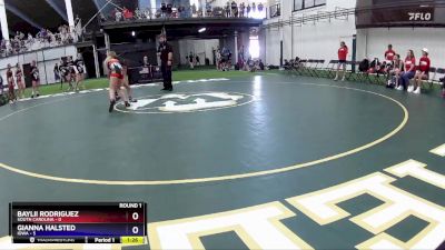 93 lbs Round 1 (6 Team) - Baylii Rodriguez, South Carolina vs Gianna Halsted, Iowa