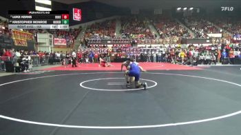 165 lbs Quarterfinal - Kristopher Monroe, Nickerson vs Luke Kerns, Buhler Hs