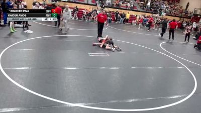 84 lbs Champ. Rd Of 16 - Kaiden Amos, Fighting Squirrels Wrestling Club vs Braycen Piva, Challis Blackheart Wrestling Club