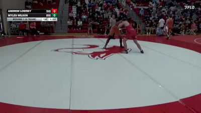 215 lbs Round 1 (4 Team) - Andrew Lowrey, Thompson HS vs Myles Wilson, Grissom Hs