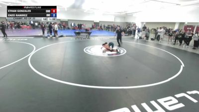 113 lbs Champ. Rd Of 32 - Ethan Gonzales, Exeter Union High School Wrestling vs Enzo Ramirez, Delta Wrestling Club