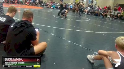 85 lbs Quarters & Wb (16 Team) - John Reggie Daigle, Predator WC vs Cooper Harwell, Ironclad Koncrete Kids