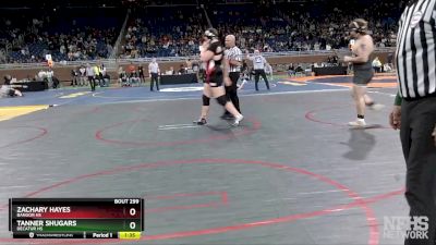 D4-285 lbs Semifinal - Zachary Hayes, Bangor HS vs Tanner Shugars, Decatur HS