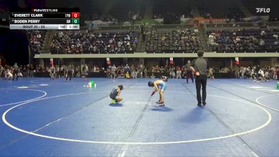 55 lbs Quarterfinal - Everett Clark, Team Porcelli Wrestling vs Boden Perry, Blaine Wrestling