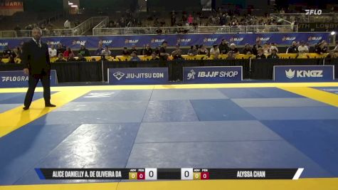 Alyssa Chan vs Alice Danielly A. De Oliveira Da 2026 Pan Jiu Jitsu IBJJF Championship