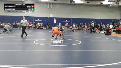125 lbs Semifinal - Nikko Beato, Coast Guard vs Nico Rivera, Johnson & Wales (RI)