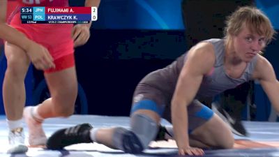 53 kg 1/2 Final - Akari Fujinami, Japan vs Katarzyna Krawczyk, Poland