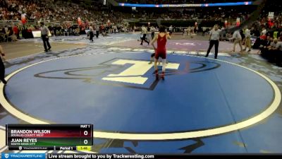 Champ. Round 1 - Brandon Wilson, Douglas County West vs Juan Reyes, South Sioux City