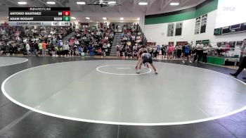 144 lbs Champ. Round 1 - Adam Bogart, McDonald County High School Wr vs Antonio Martinez, Mo West