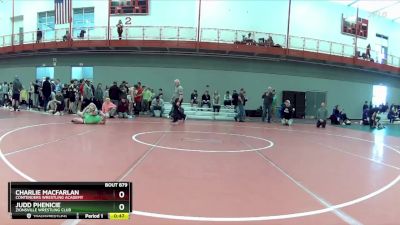 150 lbs Cons. Round 5 - Charlie MacFarlan, Contenders Wrestling Academy vs Judd Phenicie, Zionsville Wrestling Club