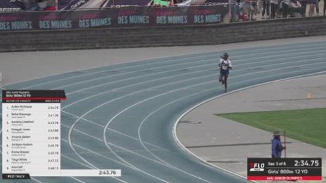 2026 AAU Junior Olympic Games - Youth Girls' 800m, Finals 4 - Age 12