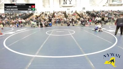 99 lbs Cons. Round 2 - Jace Mecozzi, North Tonawanda Wrestling Club vs Lucas Lopes, Club Not Listed