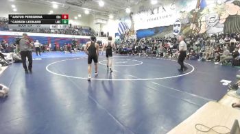 120 lbs 1st Place Match - Carson Leonard, Lakeland vs Justus Peregrina, Coeur D Alene