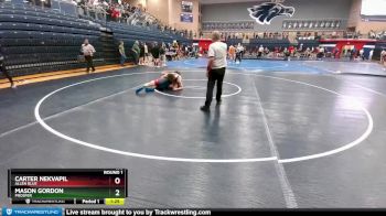 150 lbs Round 1 - Mason Gordon, Prosper vs Carter Nekvapil, Allen Blue