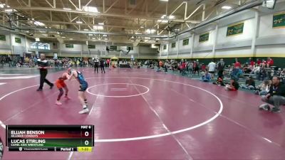 80 lbs Semifinal - Elijah Benson, Killdeer Cowboys vs Lucas Stirling, Camel Kids Wrestling