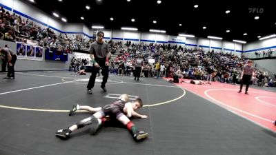 40 lbs Quarterfinal - Zerek Marin, Woodward Youth Wrestling vs Asher Cline, Comanche Takedown Club