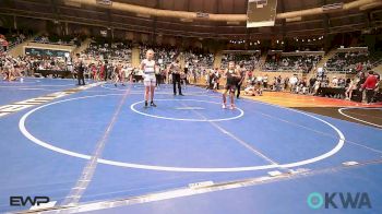 98 lbs Quarterfinal - Kaylee Egleston, Claremore Wrestling Club vs Aydreana McClain, Berryhill Wrestling Club