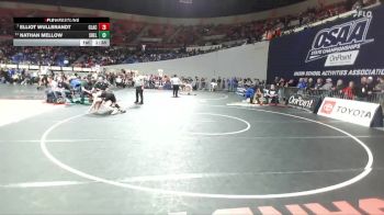6A Boys 126 lbs Champ. Round 2 - Elliot Wullbrandt, Clackamas Boys vs Nathan Mellow, Sheldon Boys