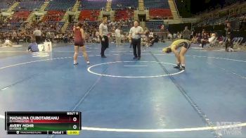 130 lbs Finals (8 Team) - Avery Mohr, E3-Fargo vs Madalina Ciubotareanu, E2-Carrington