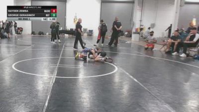 52 lbs Rr Rnd 1 - Hayden Zemba, Mat Assassins Red - BK8E vs George Gerasimov, Mat Warriors Red - BK8E