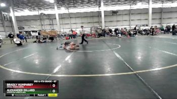 87 lbs Round 3 - Alexander Dillard, Lewiston Wrestling vs Bradly Humphrey, Small Town Grims