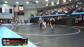 190 lbs Semifinal - Libby Dix, Mount Vernon vs Kira Cox, AP/GC