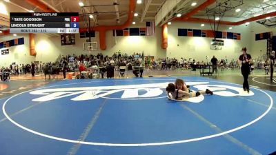110 lbs Semifinal - Tate Goodson, PWA vs Lincoln Straight, Impact Wrestling Academy