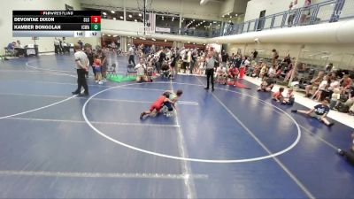 53-56 A Round 2 - Devontae Dixon, Salt Lake City vs Kamber Bongolan, Iron County Wrestling Academy
