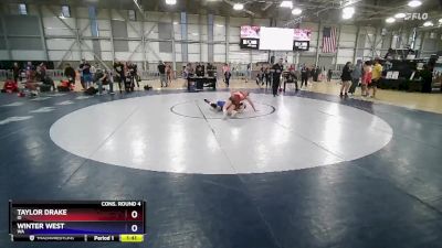 46 lbs Cons. Round 4 - Taylor Drake, ID vs Winter West, WA