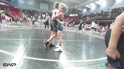 61 lbs Quarterfinal - Elijah Kroll, Raw Wrestling Club vs Levi Ellis, Tulsa North Mabee Stampede