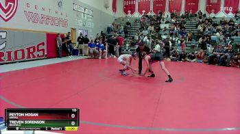 113 lbs Cons. Round 2 - Treven Sorenson, Richfield vs Peyton Hogan, Uintah