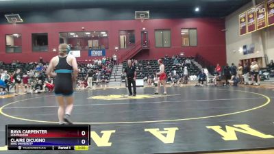 136 lbs Semifinal - Claire DiCugno, King University vs Raya Carpenter, Huntingdon