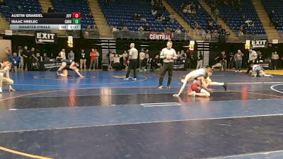 110 lbs Quarterfinal - Austin Grandel, Jefferson Morgan vs Isaac Hrelec, Canon-McMillan